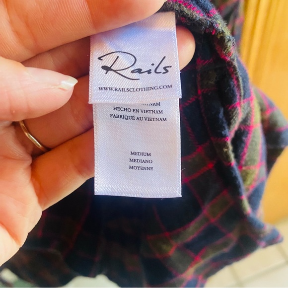 RAILS Andi Plaid Button Down Shirt Medium - Picture 10 of 11